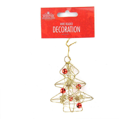 Wire Glitter Bead Decoration