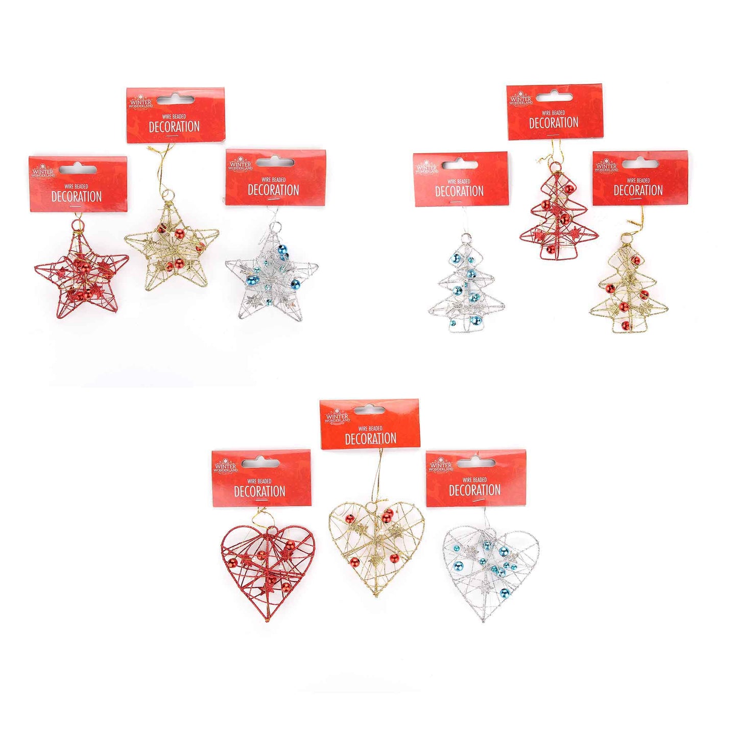 Wire Glitter Bead Decoration