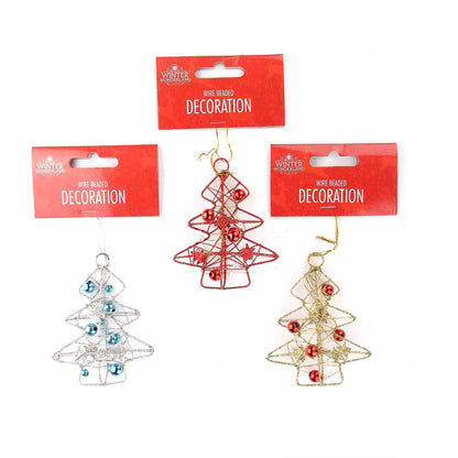 Wire Glitter Bead Decoration