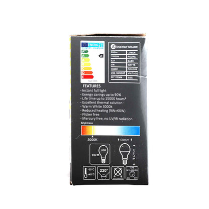 Led A60 9W E27 Bulbs 4PK