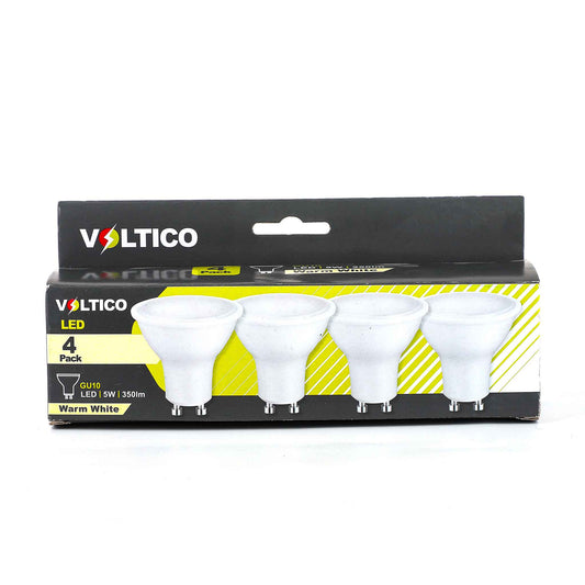 LED 5W Gu10 Bulbs Warm White 4PK