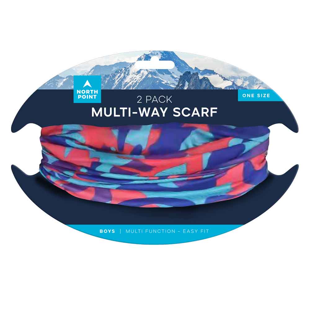 Boys 2PK Multi-Way Scarf