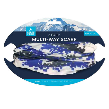 Boys 2PK Multi-Way Scarf
