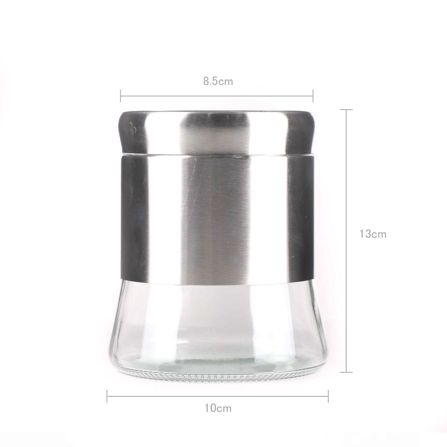 Stainless Steel Glass Canister Assorted