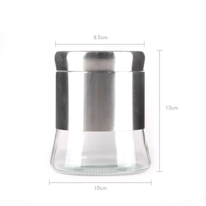 Stainless Steel Glass Canister Assorted