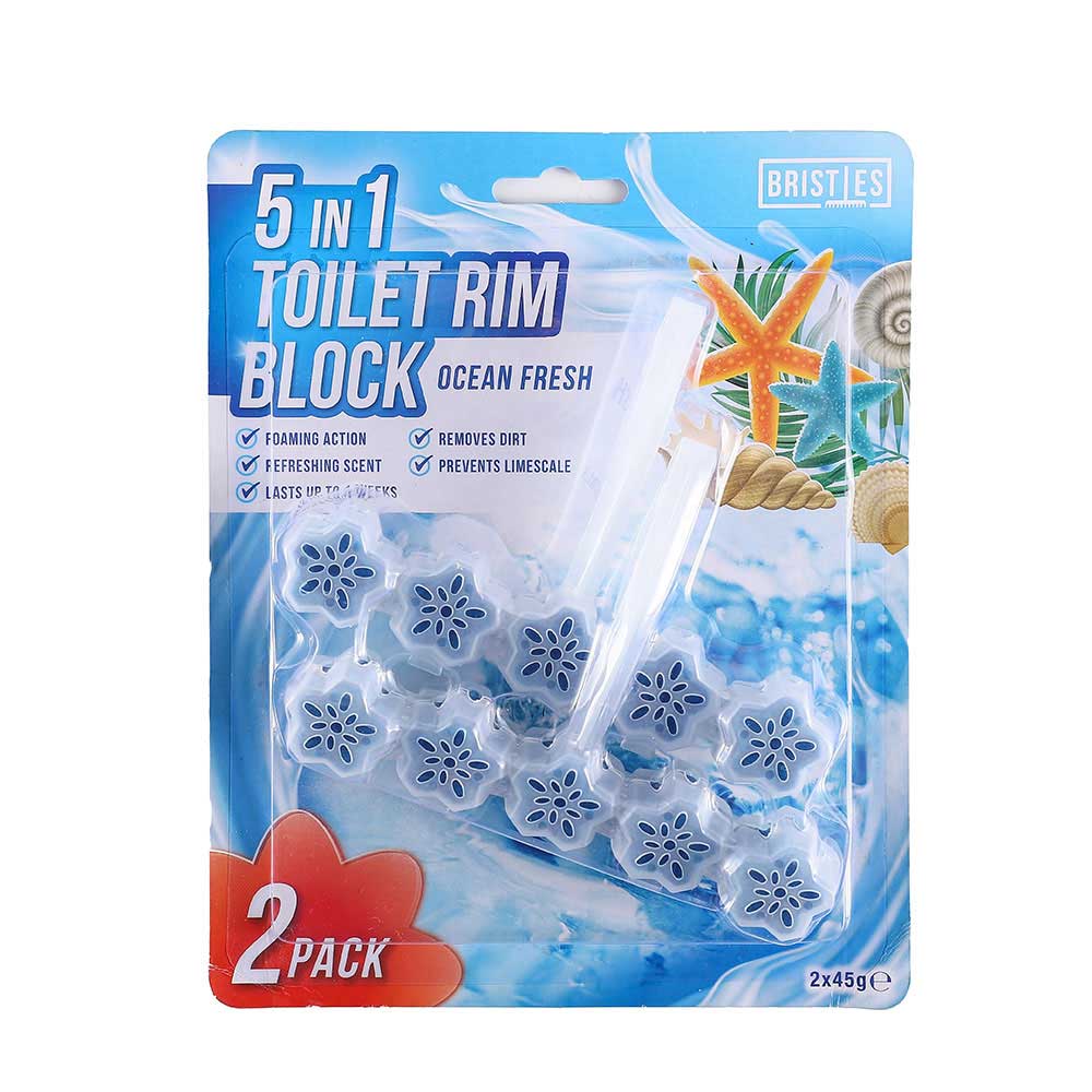 5In1 Twin Toilet Rim Block Ocean