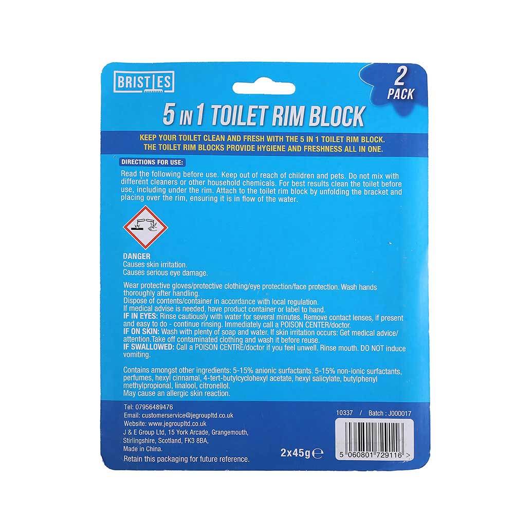 5In1 Twin Toilet Rim Block Ocean