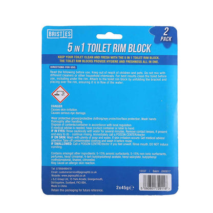 5In1 Twin Toilet Rim Block Ocean