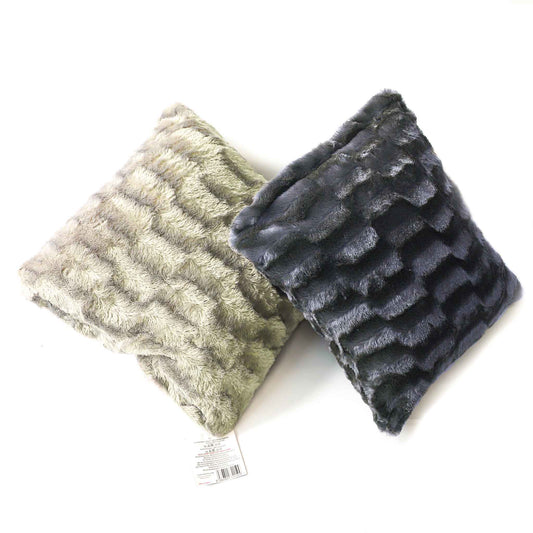 Arctic 18Inch Cushion (Charcoal/Silver)
