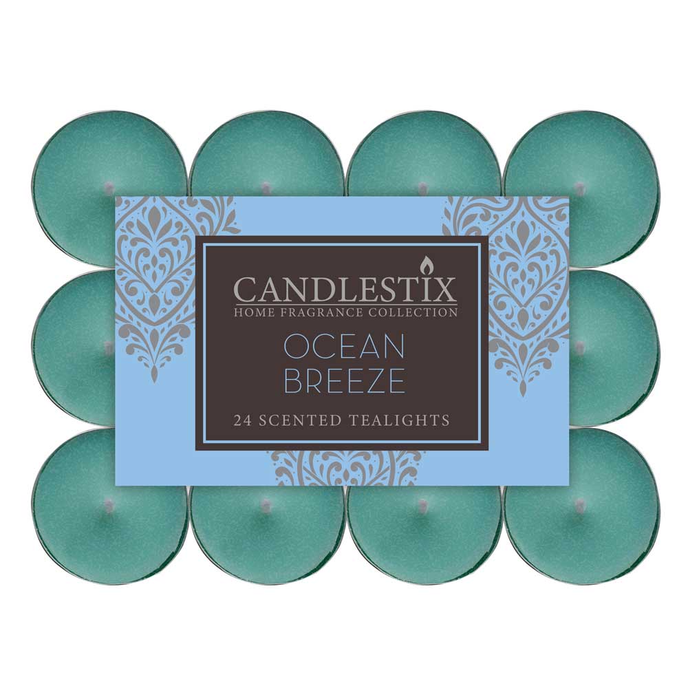 24 Scented Tealights Ocean Breeze