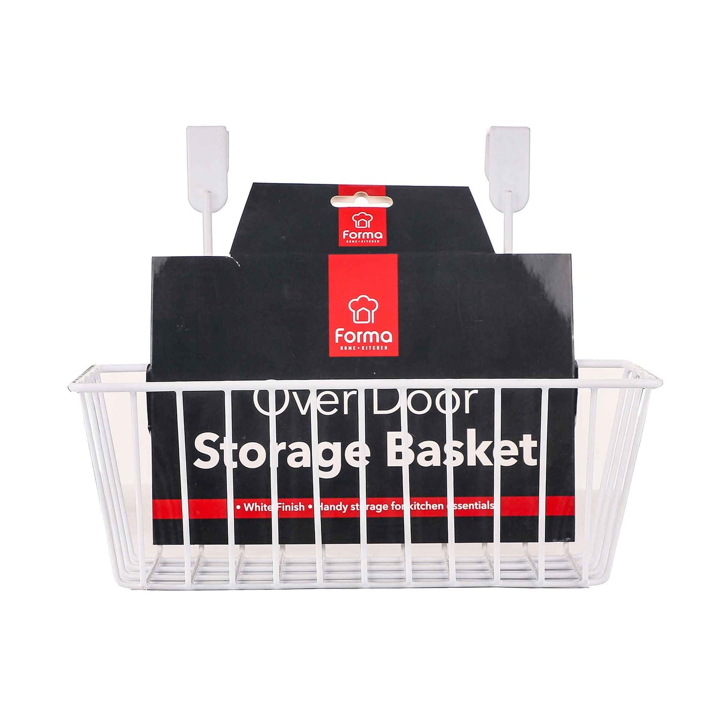White Overdoor Storage  Basket