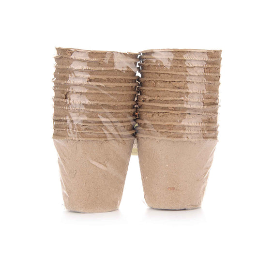 Round Paper Pots 24PK