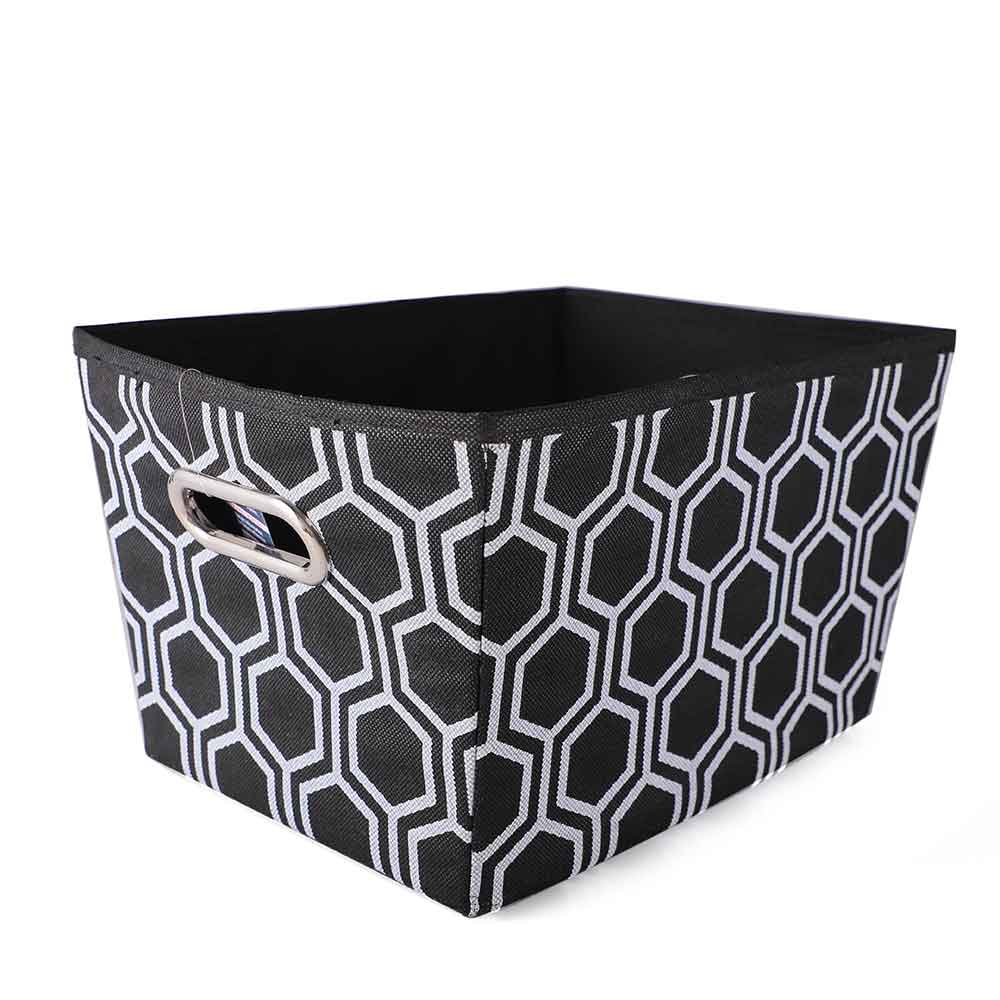 Printed Storage Basket Geometric
