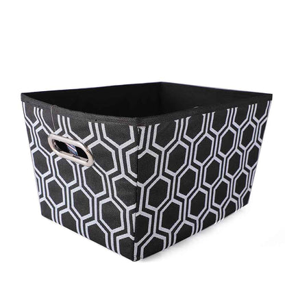 Printed Storage Basket Geometric