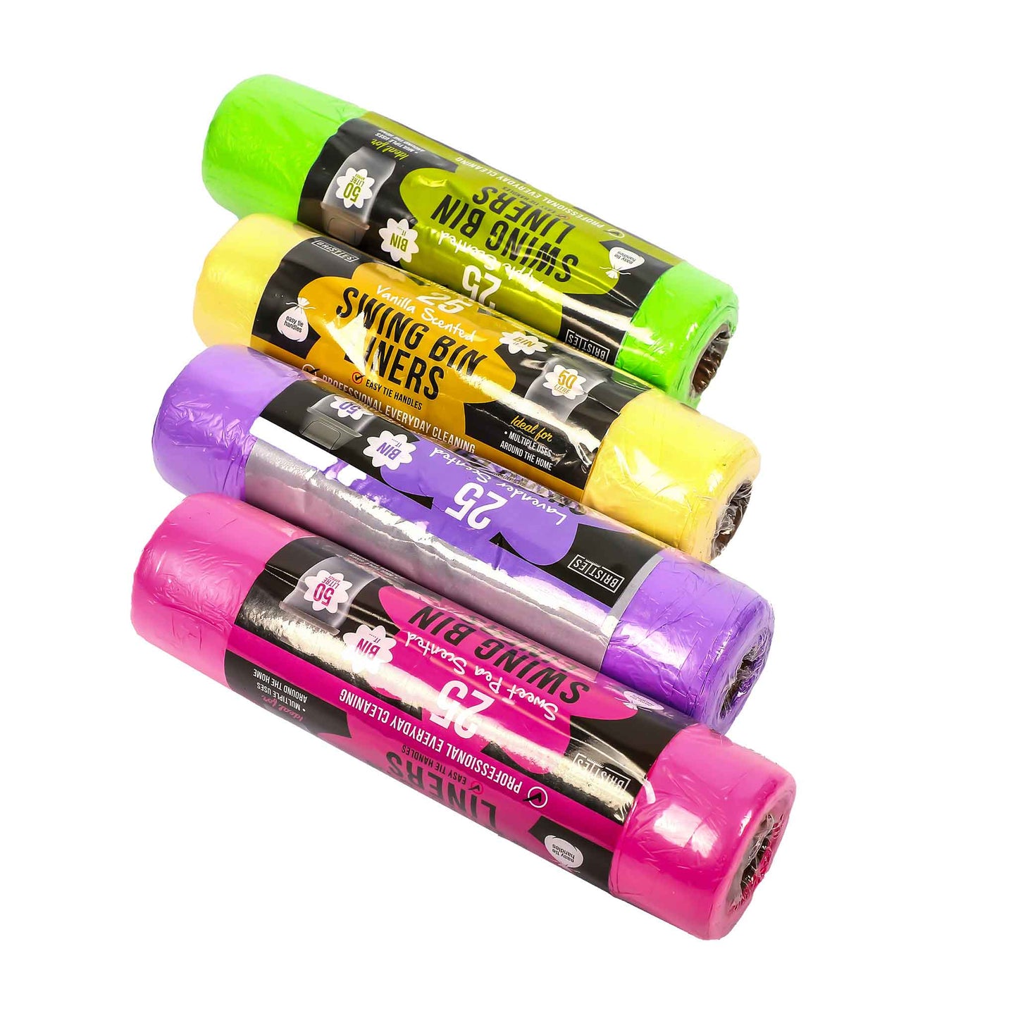Pedal Bin Liners 50L 25S x 3PK Assorted
