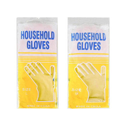 Yellow Rubber Glove Large 2pk