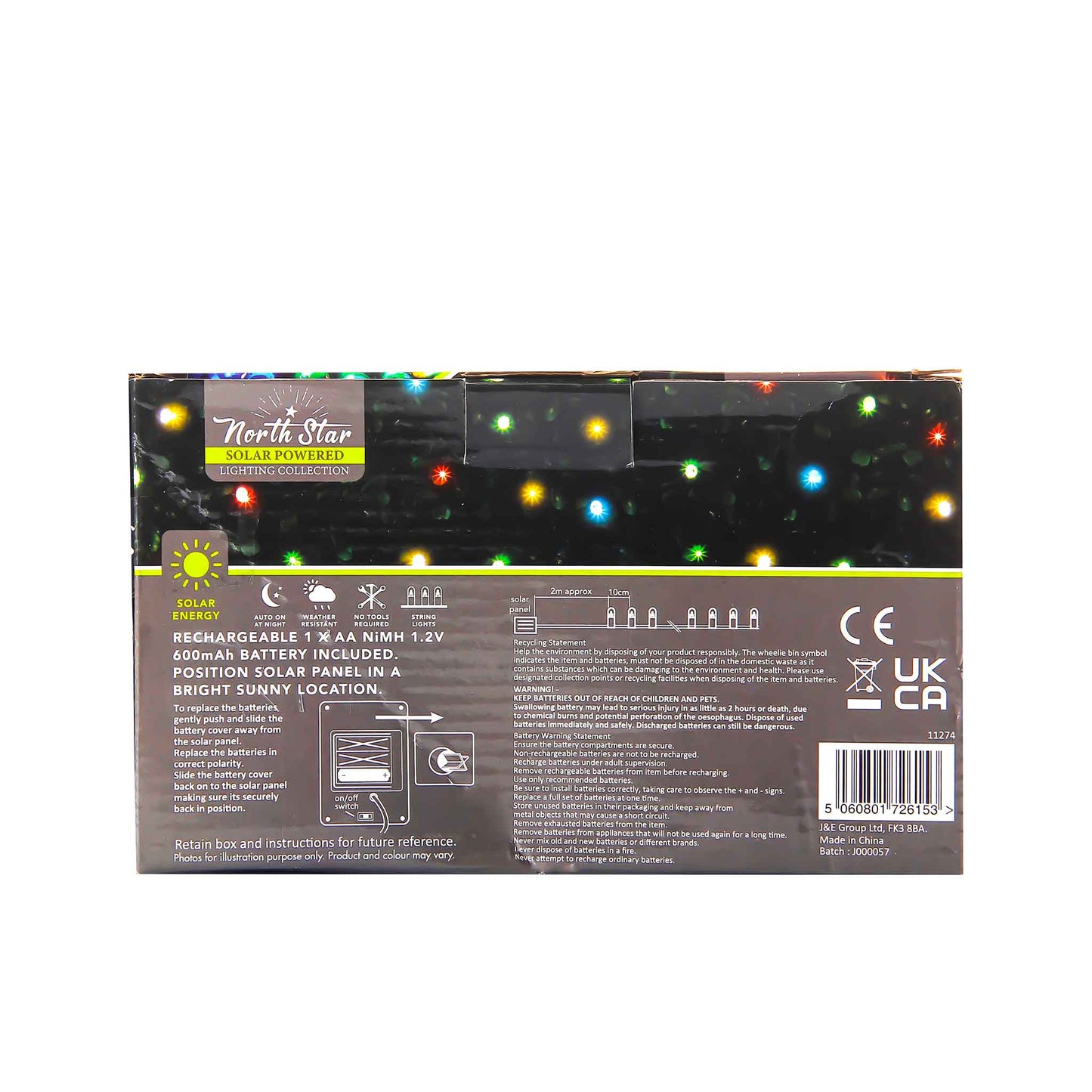 Solar Powered Fairy Lights Assorted 135
