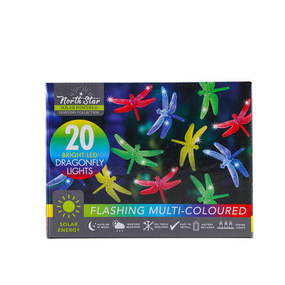 LED Dragonfly & Butterfly String Solar Lights 20