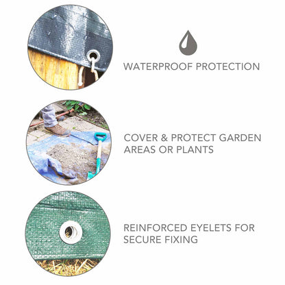 Tarpaulin (6ftx8ft)-Green