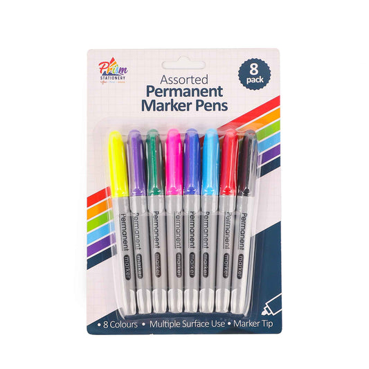 Permanent Marker Pens 8PK