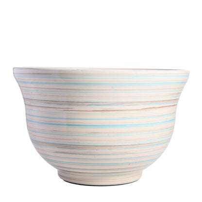 Striped Bowl Planter 13inch