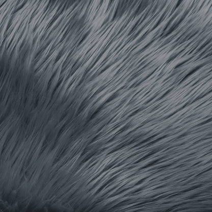 Faux Fur Sheep Rug Grey&Silver