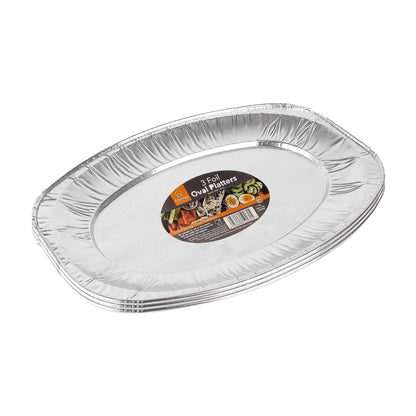 Foil Oval Platters 3PK