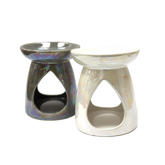 Pearlised oil burner