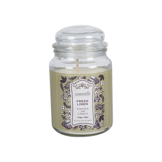 18Oz Scented Jar Candle Fresh Linen