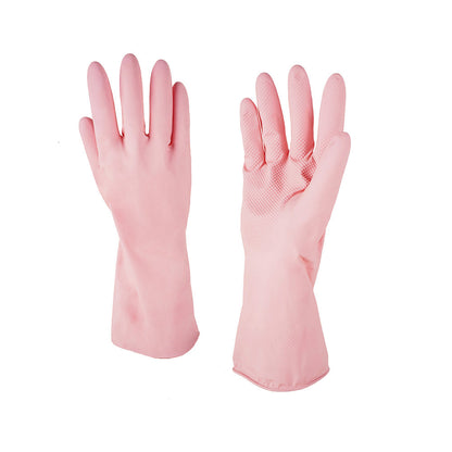 Pink Household Rubber Gloves 2pk