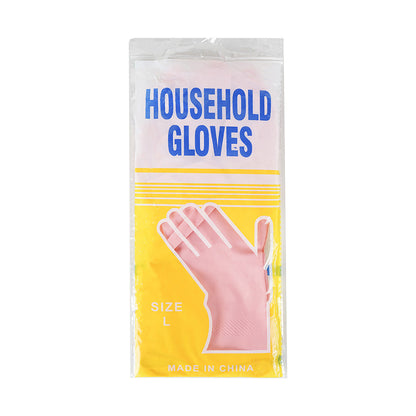 Pink Household Rubber Gloves 2pk