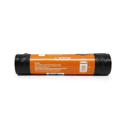 Black Bin Liners 50L 20S