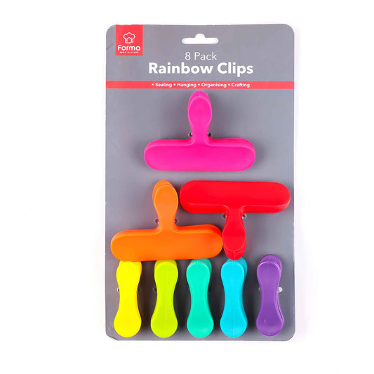 Rainbow Clips 8Pk