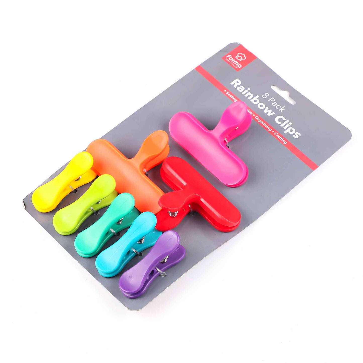 Rainbow Clips 8Pk