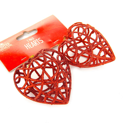 Hearts Tree Decoration 2PK