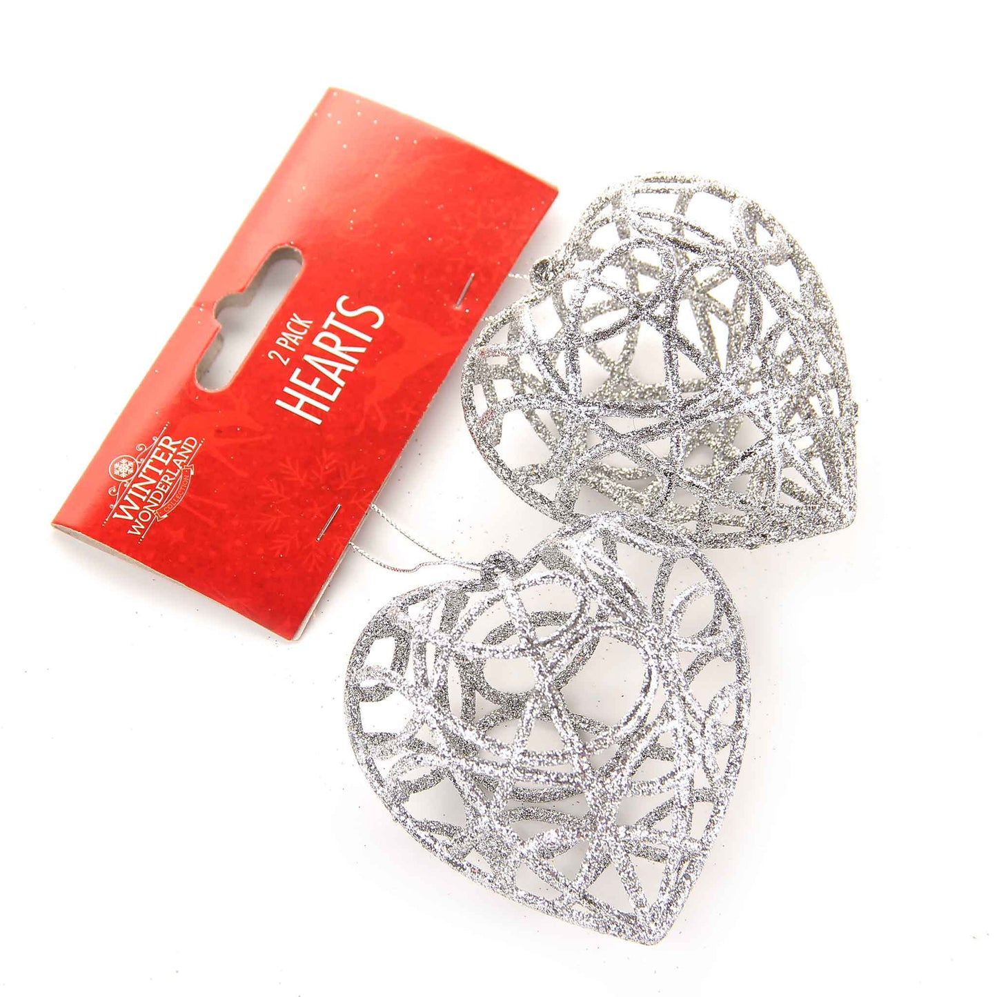 Hearts Tree Decoration 2PK