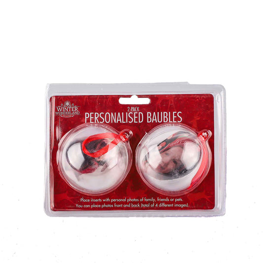 Personalised Baubles 2PK