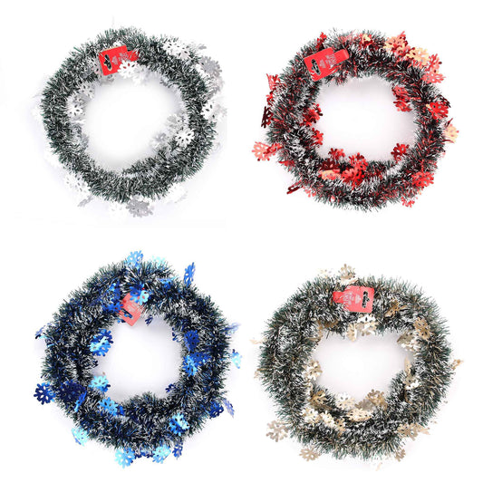 Snowflake Tinsel 2M
