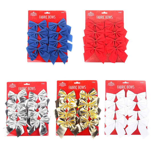 Fabric Bows 8PK