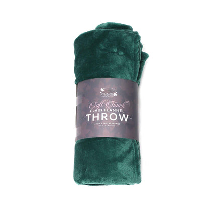 Plain Flannel Throw 130X160cm