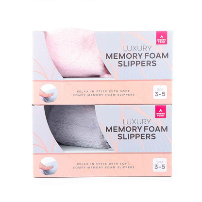 Memory Foam Slipper Ladies In Box