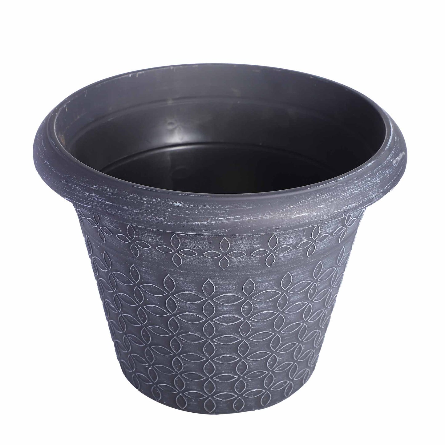 Geometric Petals Plastic Planter 13inch