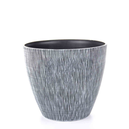 Allure Textured Effect Plastic Planter 9inch