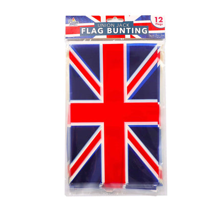 Square Union Jack Buntin-Plastic 12PCS