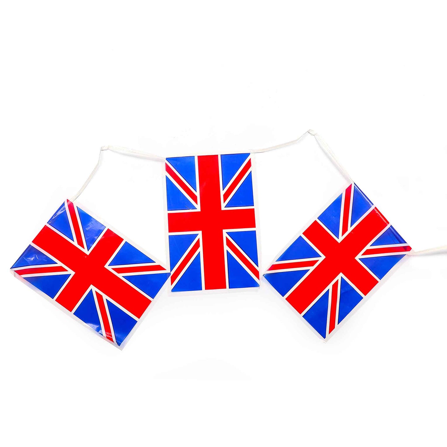 Square Union Jack Buntin-Plastic 12PCS