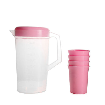 Plastic Water Bottle With Cups 2L