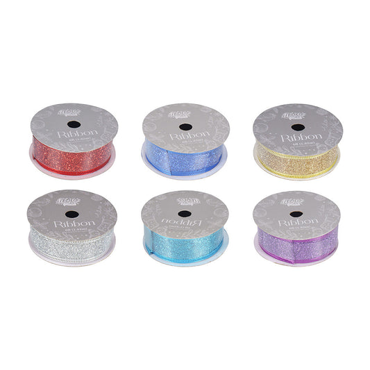 Christmas Glitter Ribbon 6ft