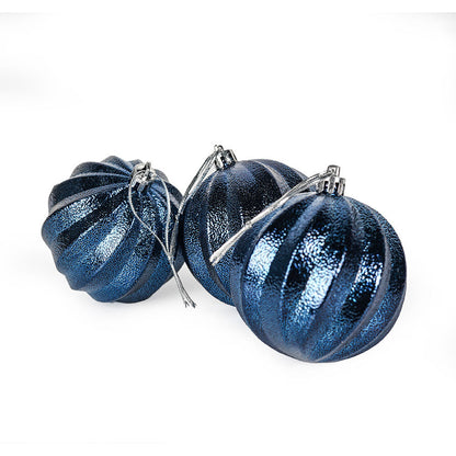 Christmas Baubles 7CM 3PCS Blue