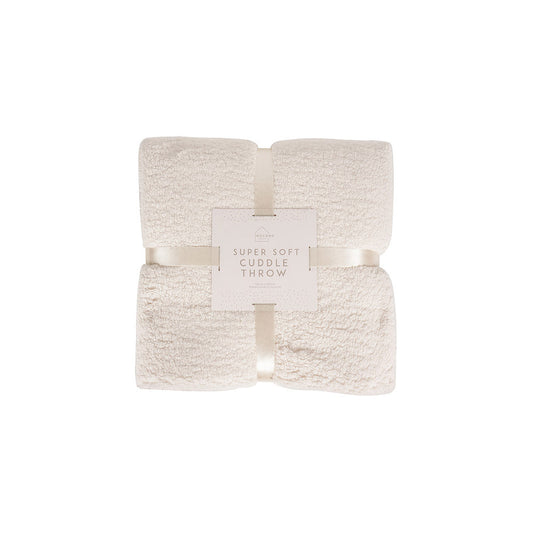 Super Soft Cuddle Throw Cream 130x180cm