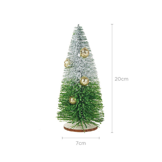 Frosted Table Top Mini Tree Ornament
